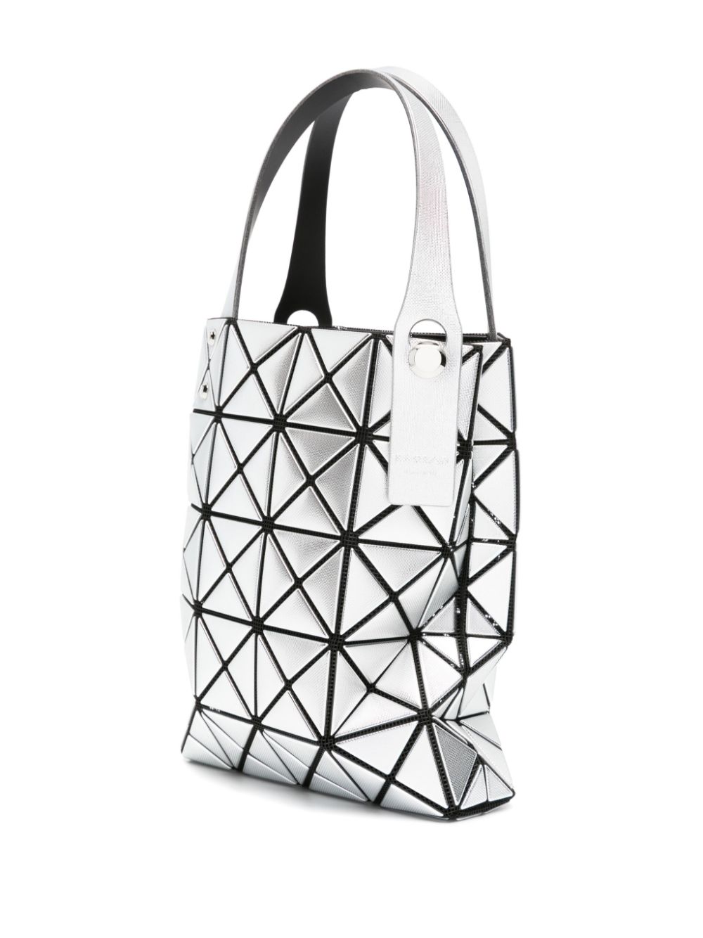 Shop Bao Bao Issey Miyake Platinum Coffret Geometric-detail Tote Bag In Silver