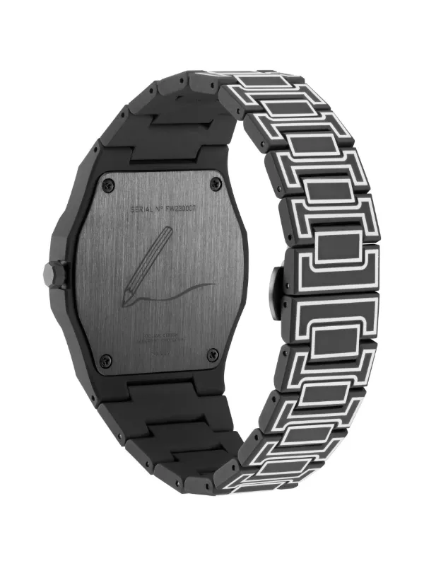 D1 Milano Relógio Polycarbon De 40.5mm | Preto | FARFETCH BR