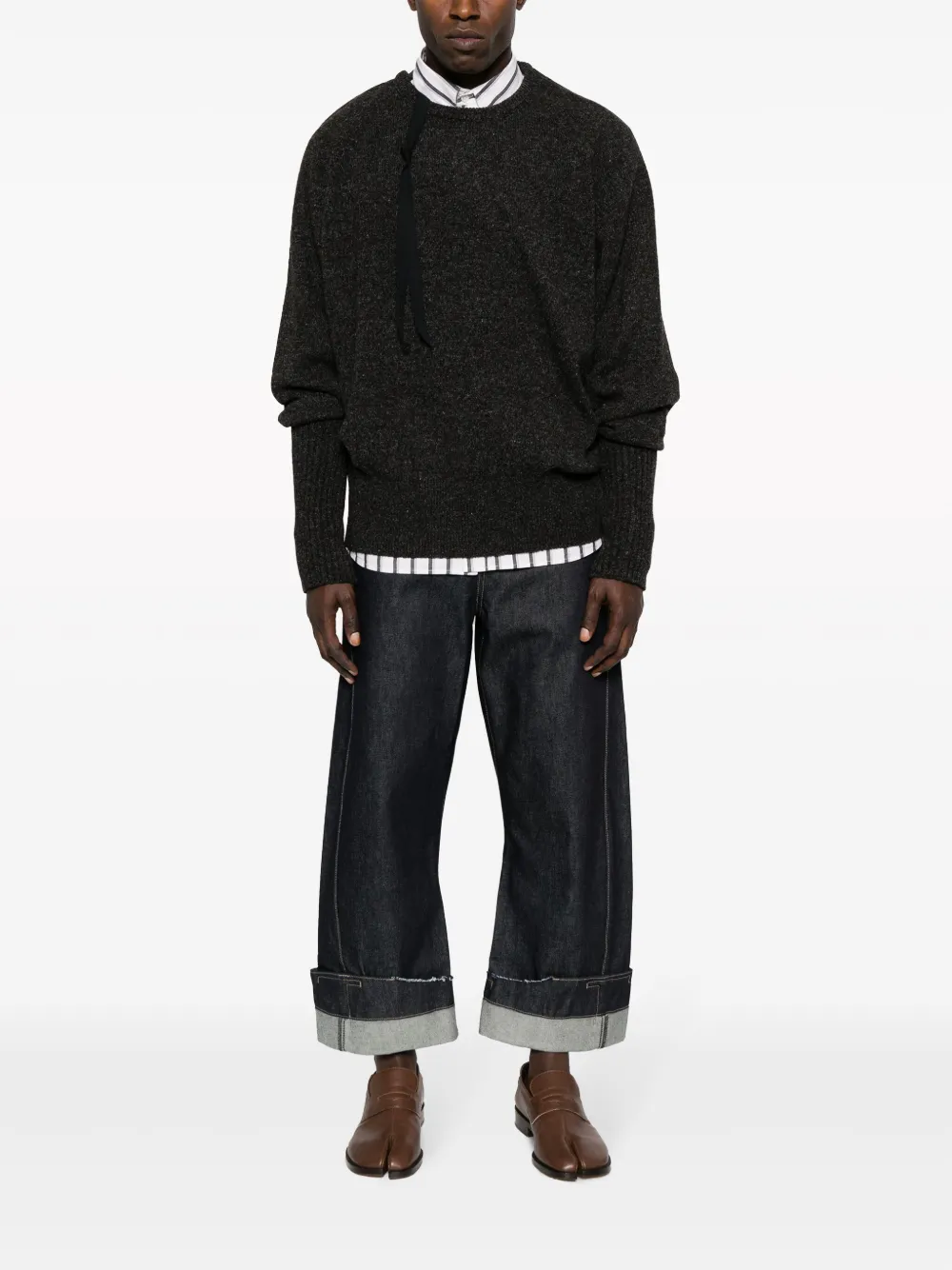 marina yee high-waist straight-leg jeans - Blauw