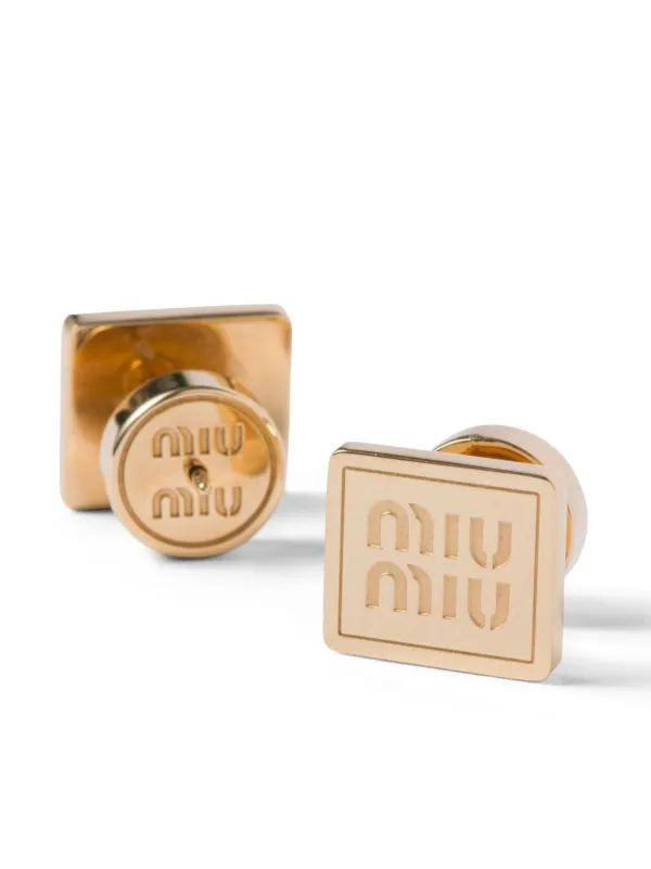 Miu Miu ロゴ ピアス Farfetch