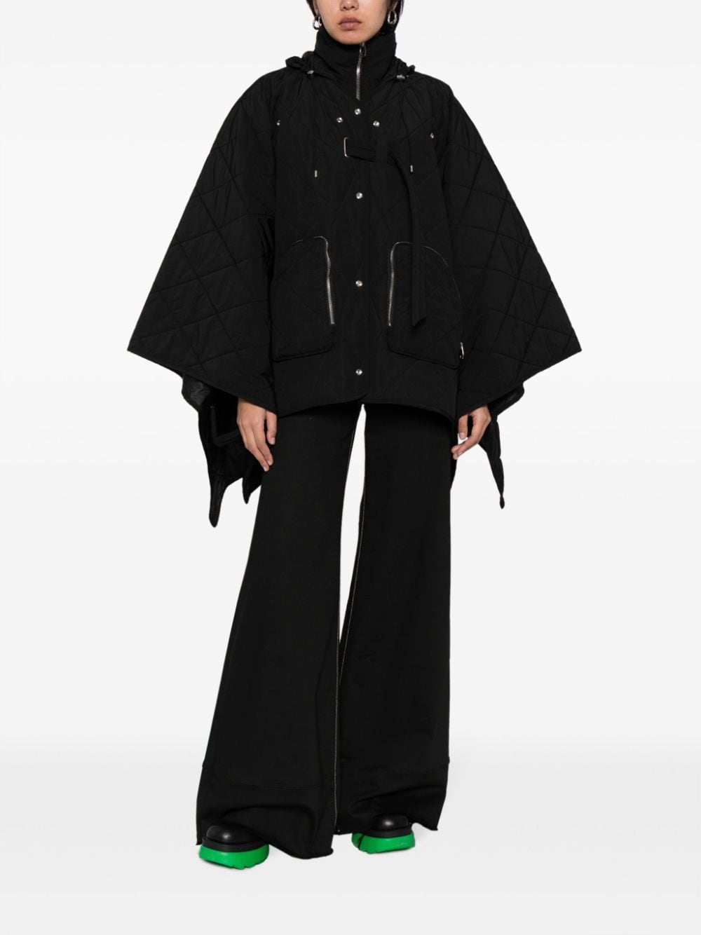 STUDIO TOMBOY Modular layered quilted jacket - Zwart