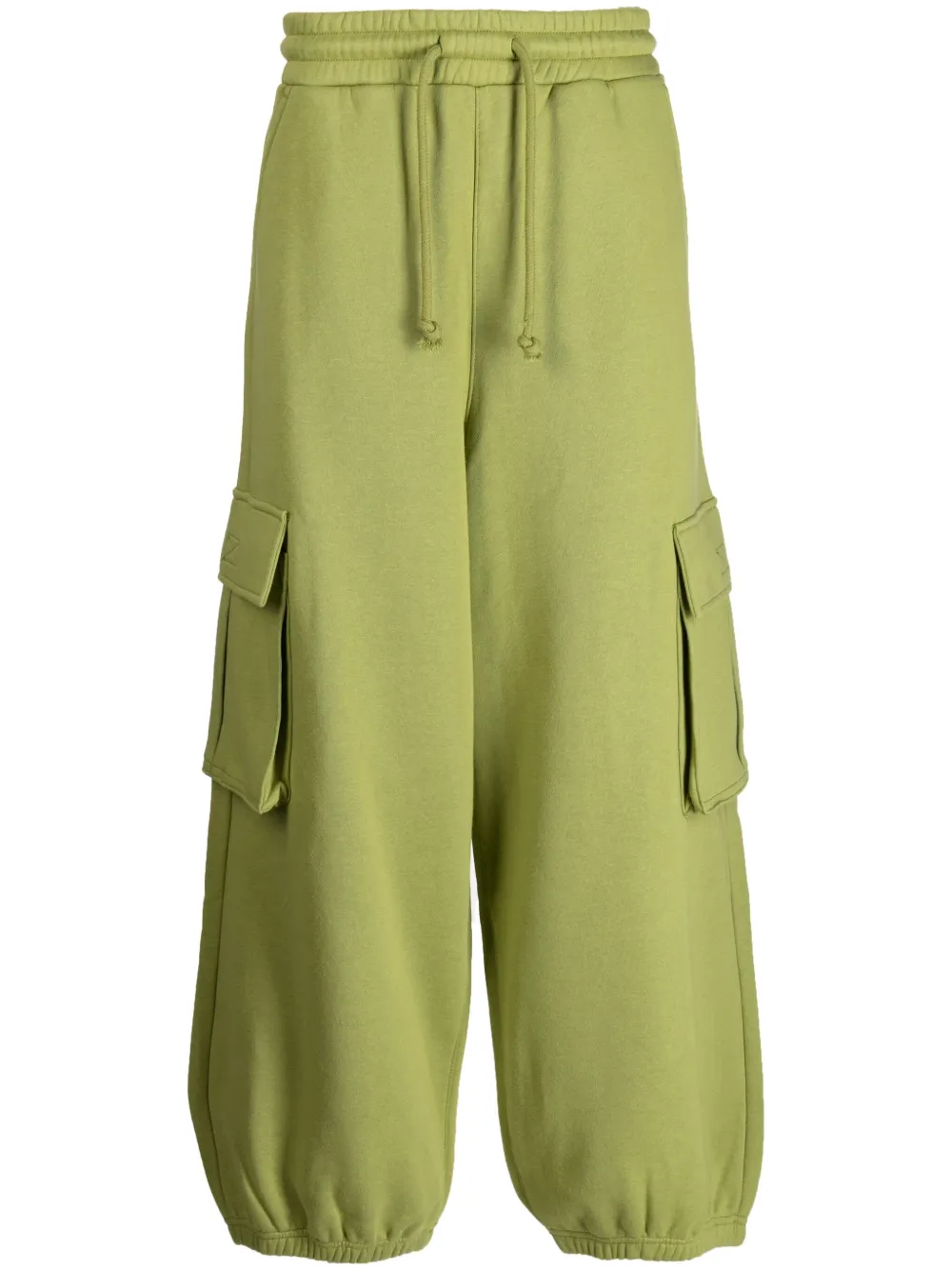 Five Cm Logo-patch Drawstring Track Pants In Green