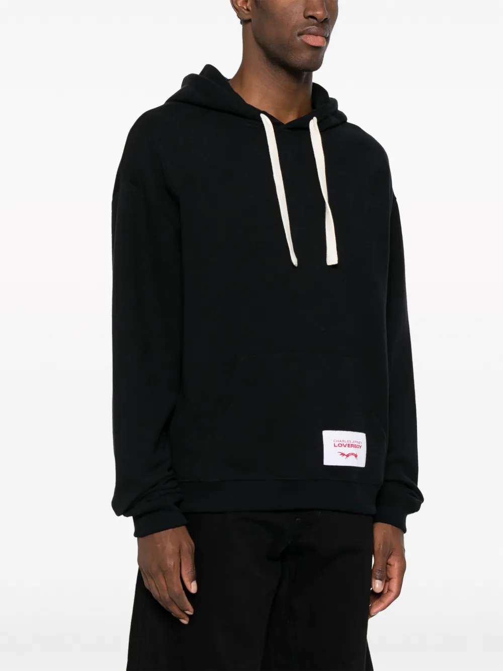 Charles Jeffrey Loverboy Hoodie met logopatch Zwart