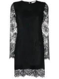 Antonelli Abiti lace-sleeves minidress - Black