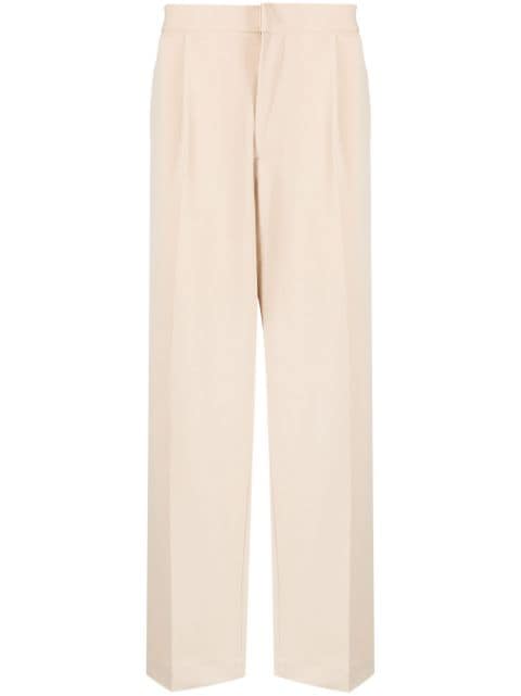 Bonsai straight-leg mid-rise trousers