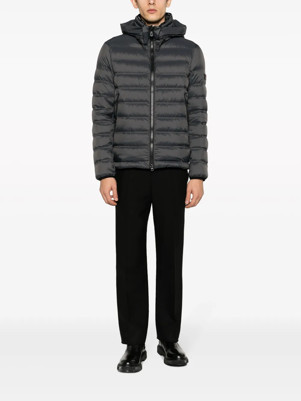 Peuterey logo-patch quilted hooded jacket | Hooded Jackets | Image 2