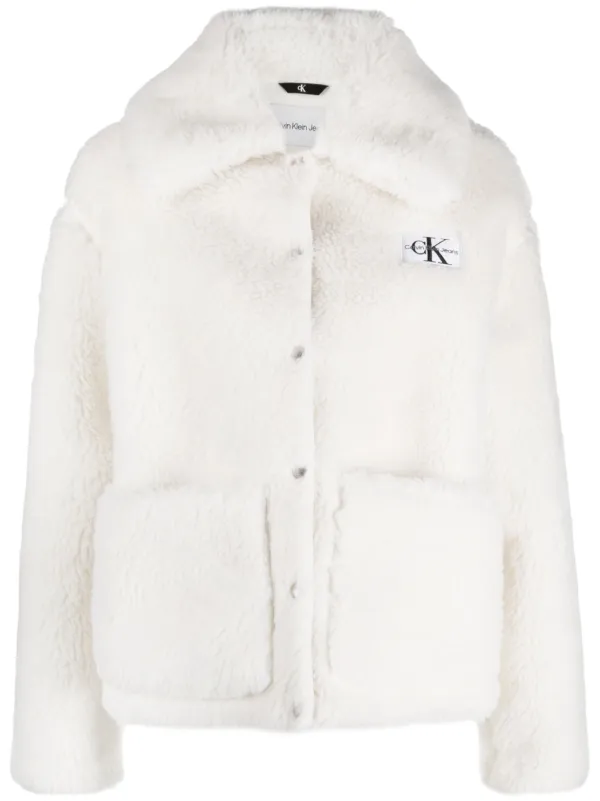 Calvin klein shearling jacket 2025