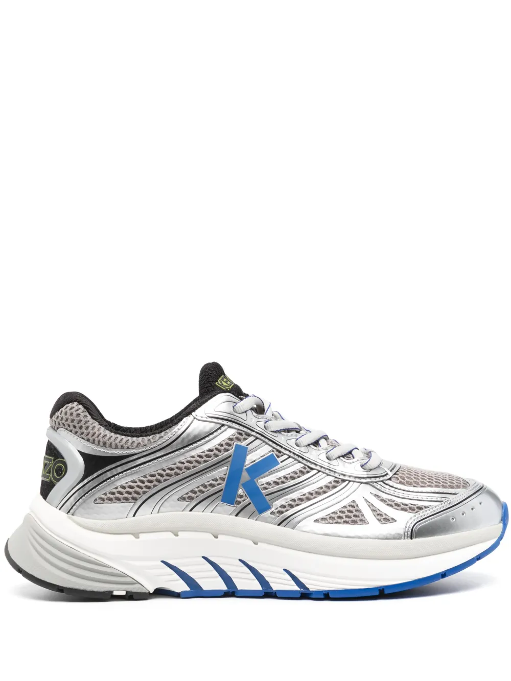 Kenzo Pace Lace-up Sneakers In Silver