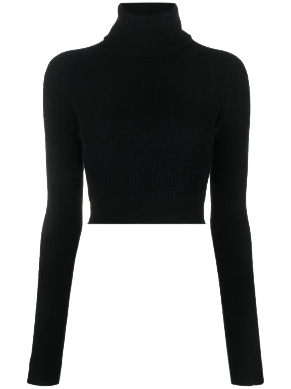Laneus pull crop à col roulé - Noir Top Merken Winkel