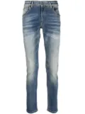 Salvatore Santoro logo-patch cotton slim-fit jeans - Blue