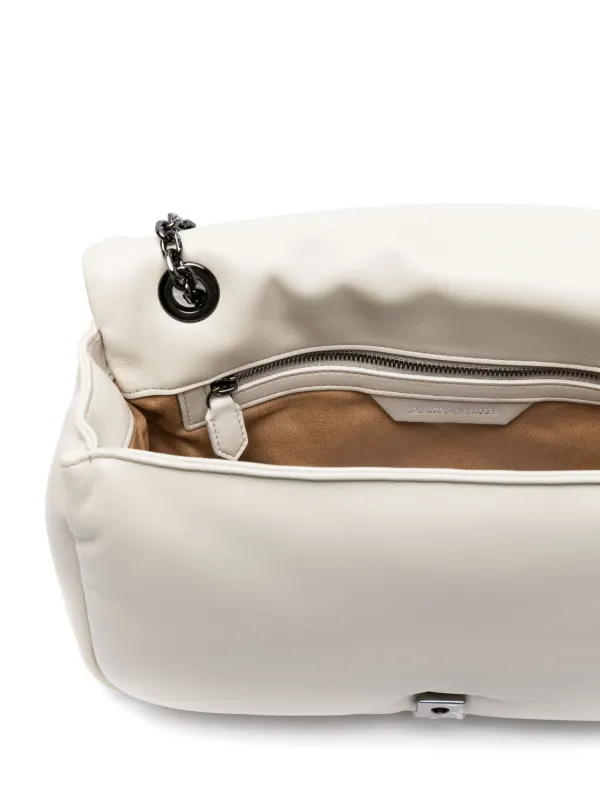 美品 EMPORIO ARMANI エンボス ショルダーロゴ ショルダーバッグ Emporio Armani ロゴエンボス ショルダーバッグ | ニュートラル