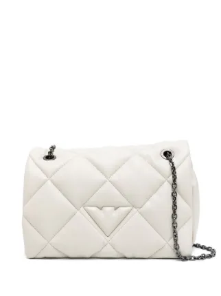 Emporio armani real leather small shoulder bag with chain online