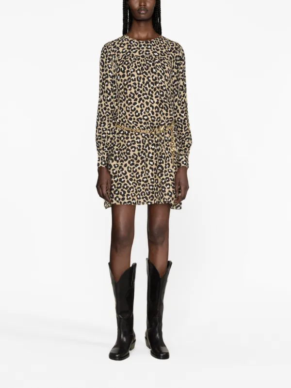 Michael kors leopard print dress sale