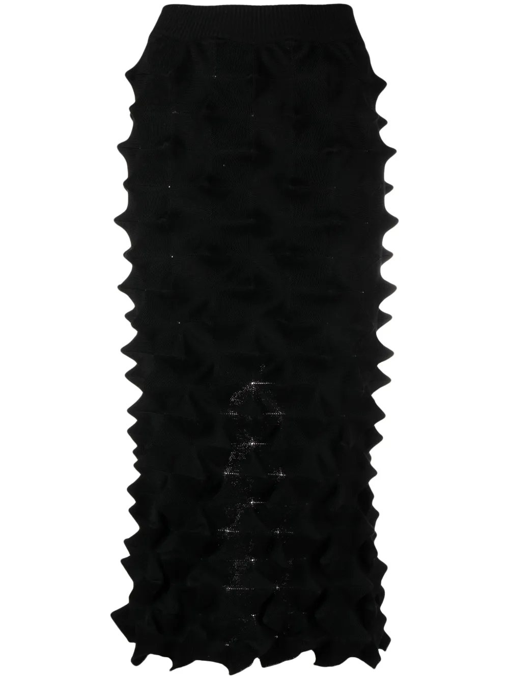 Chet Lo 3D knit high-waisted skirt
