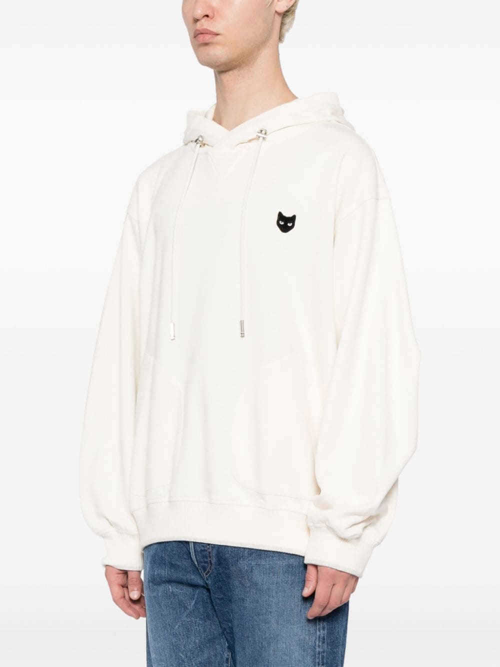 ZZERO BY SONGZIO Hoodie met patch Wit