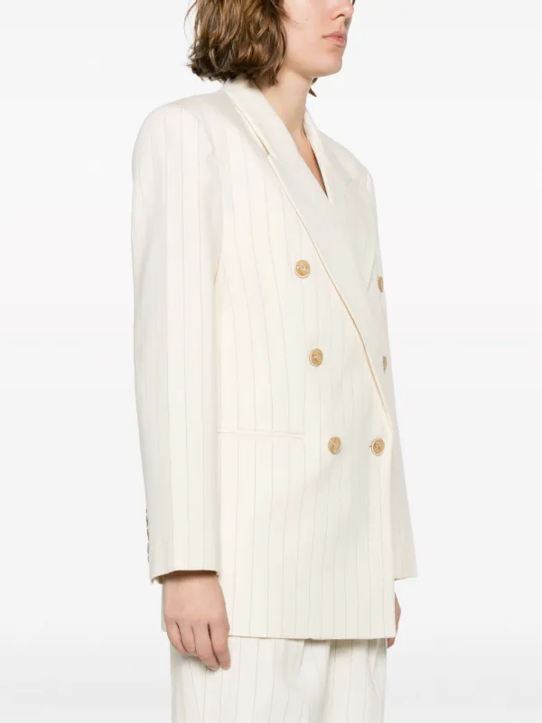 ZIMMERMANN Luminosity Pinstriped double-breasted Blazer