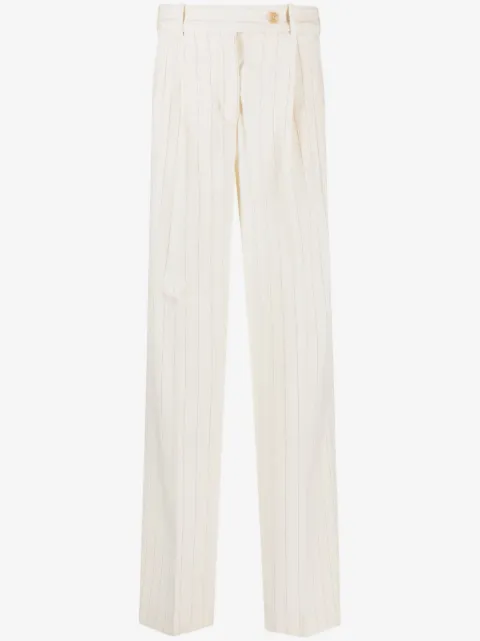 ZIMMERMANN pantalones anchos con rayas diplomáticas estampadas