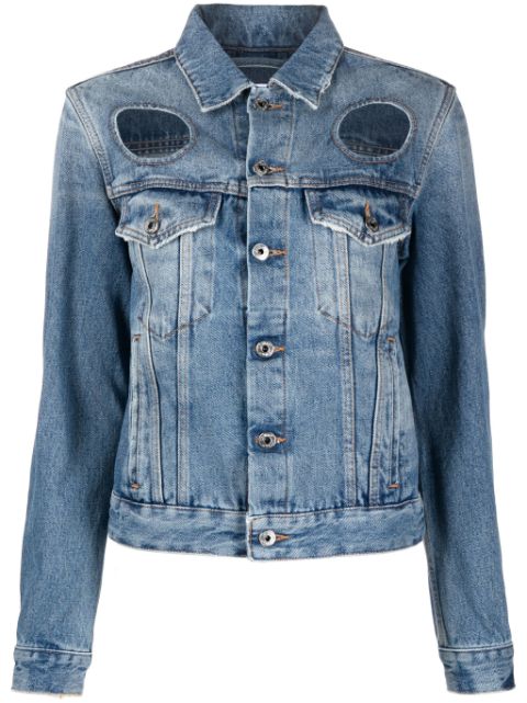 Off-White cut-out denim jacket Women