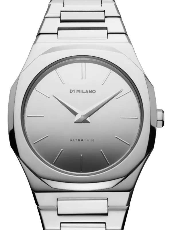 D1 Milano Ultra Thin Mirror 38mm 腕時計 | シルバートーン | FARFETCH JP
