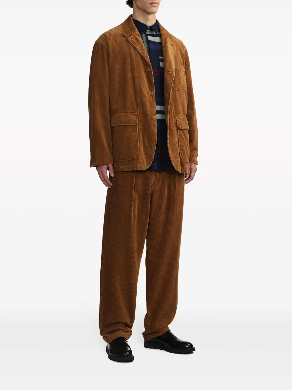 Engineered Garments Ribfluwelen broek - Bruin