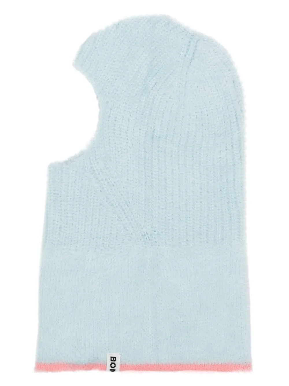 Bonsai logo-tag knitted balaclava - Blu