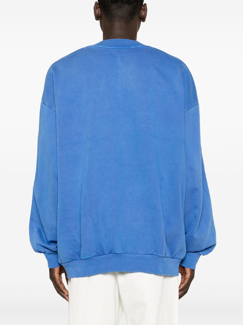 Shop Monochrome Mandala Logo-embossed Sweatshirt In Blue