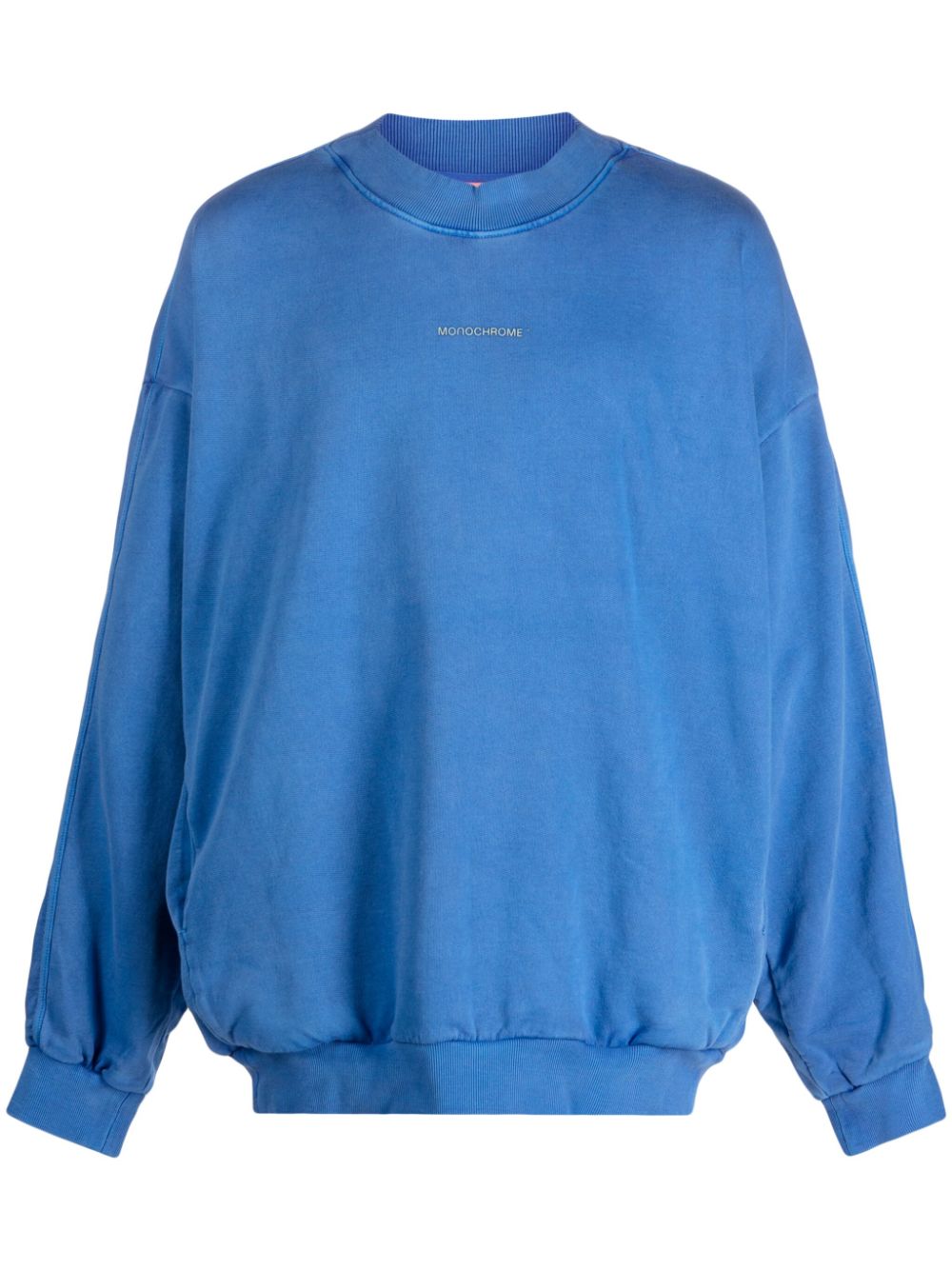 Monochrome Mandala Logo-embossed Sweatshirt In Blue