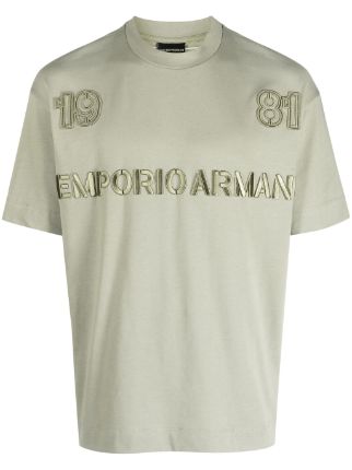 EA7 Emporio Armani Embroidered Logo Series T-Shirt - White