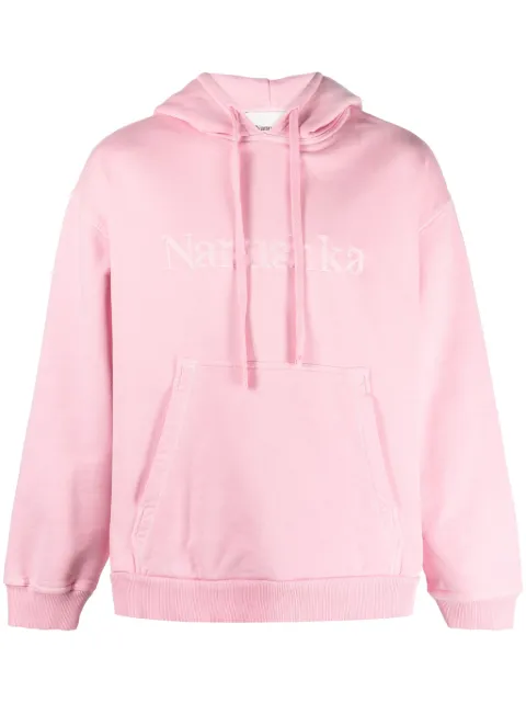 Nanushka hoodie con logo bordado
