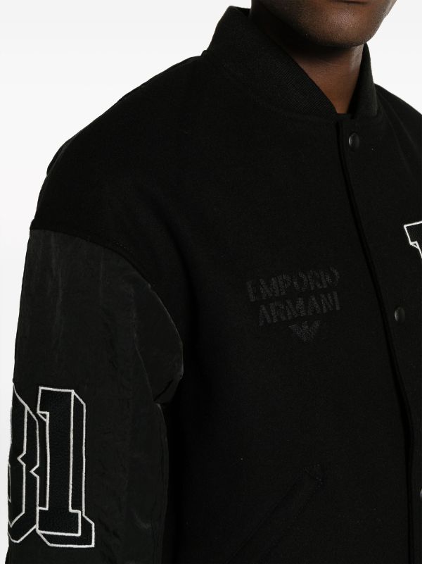 Emporio Armani Men's Logo-Embroidered Blouson Jacket