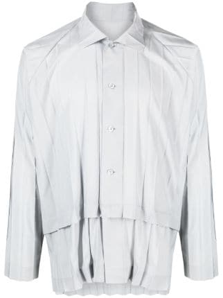 Homme Plissé Issey Miyake Edge Pleated Shirt - Farfetch