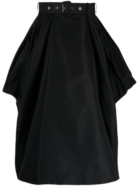 Alexander McQueen belted draped skirt Women