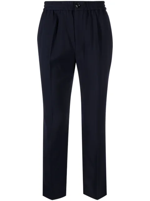 AMI Paris pantalones capri con cinturilla elástica