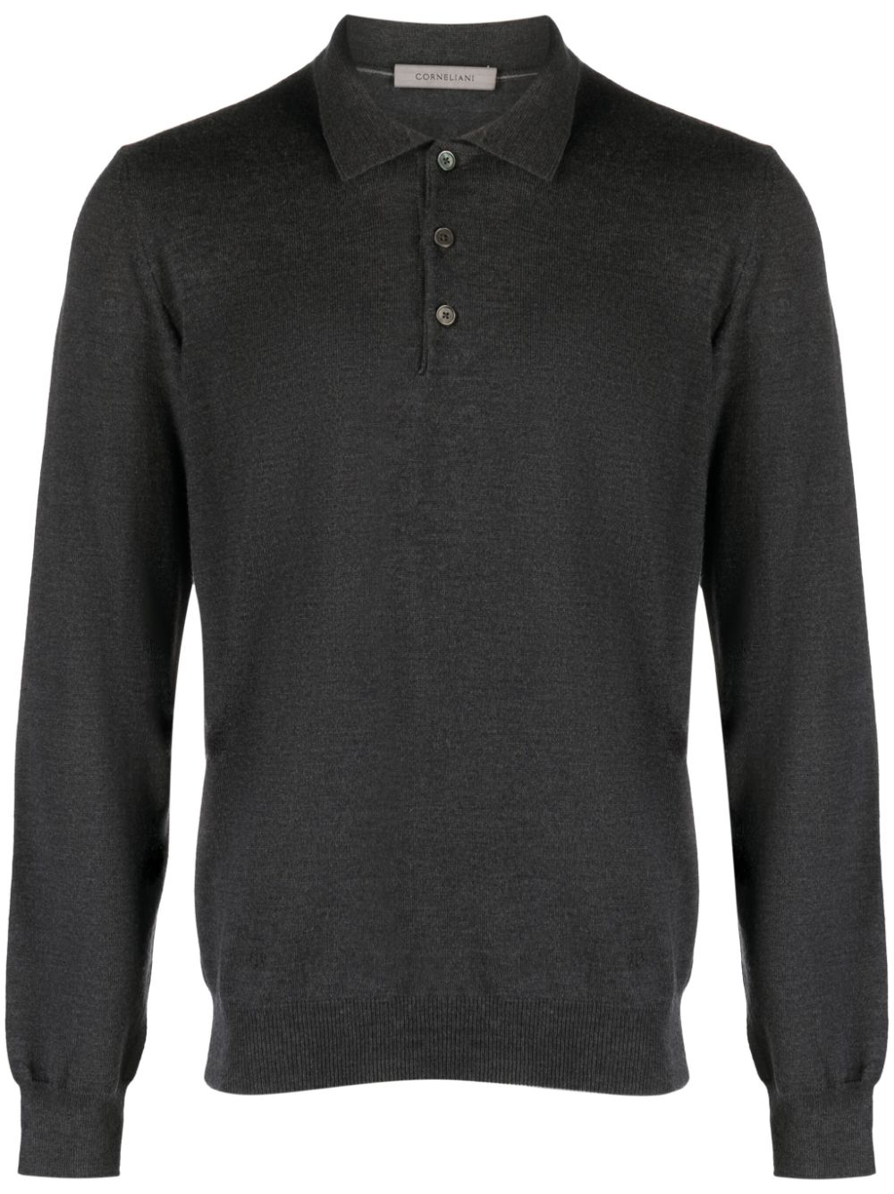 Corneliani Wollen poloshirt Grijs