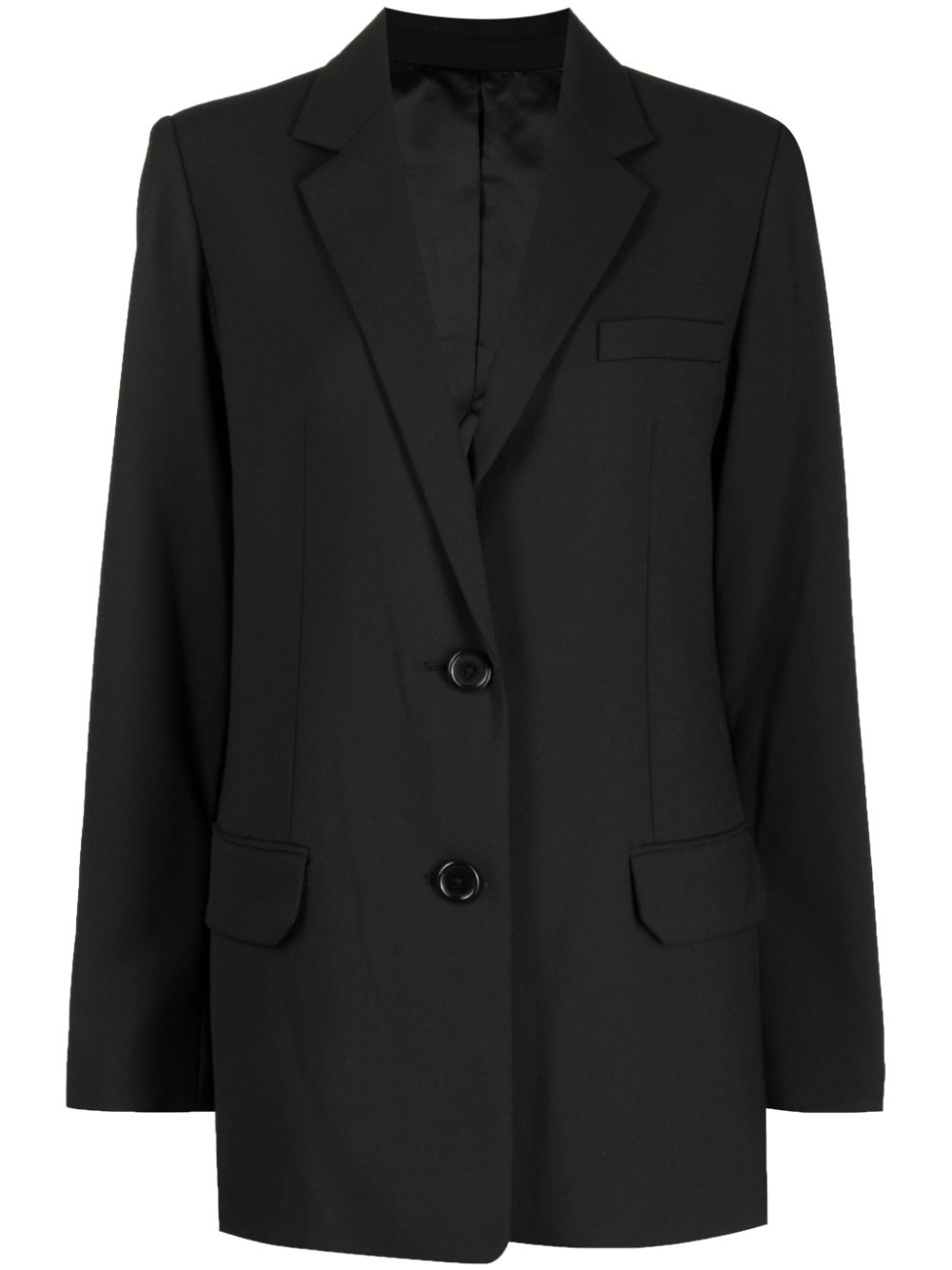 helmut lang blazer à simple boutonnage - noir