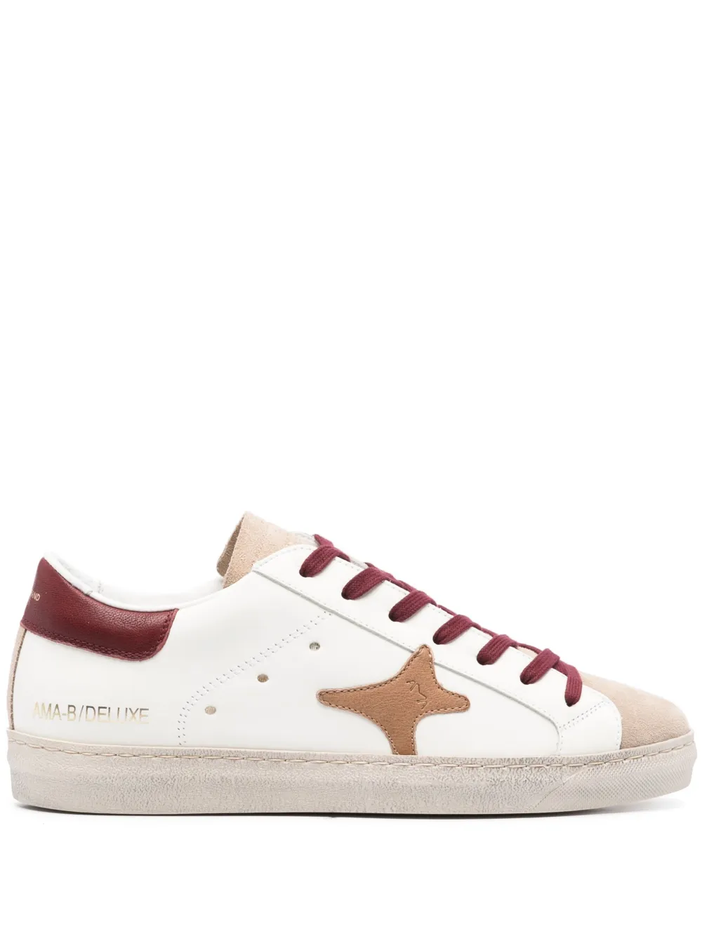lace-up leather sneakers