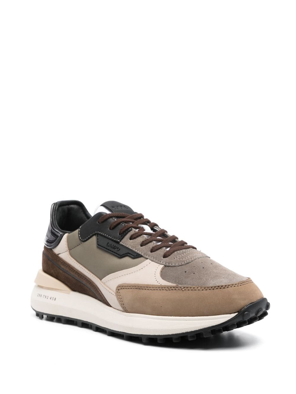 D.A.T.E. Lampo sneakers met vlakken - Groen