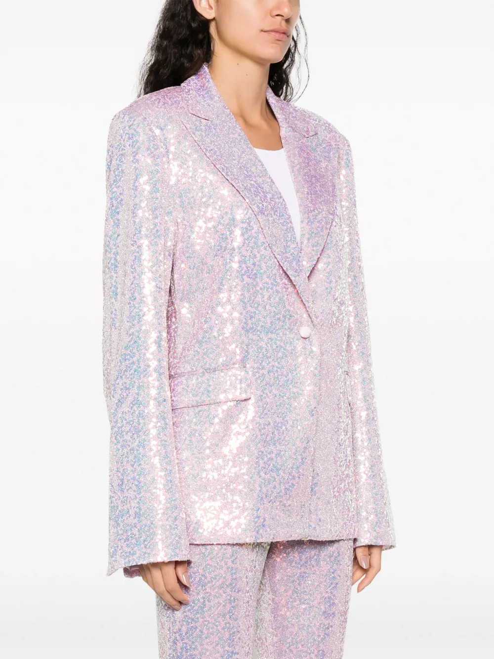 ROTATE BIRGER CHRISTENSEN Blazer verfraaid met pailletten Roze