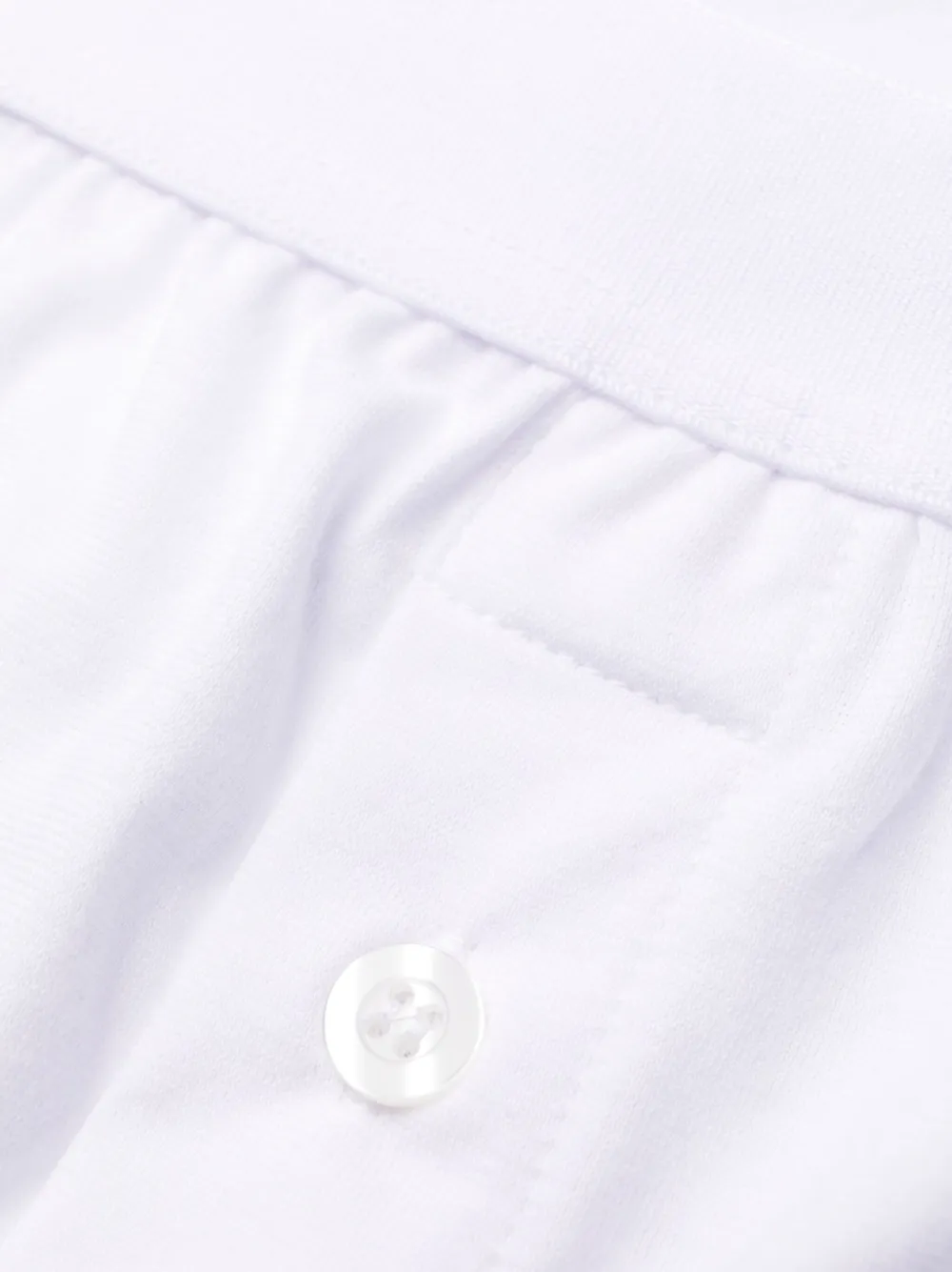  Comme Des Garçons Shirt Buttoned Jersey Boxers - White 