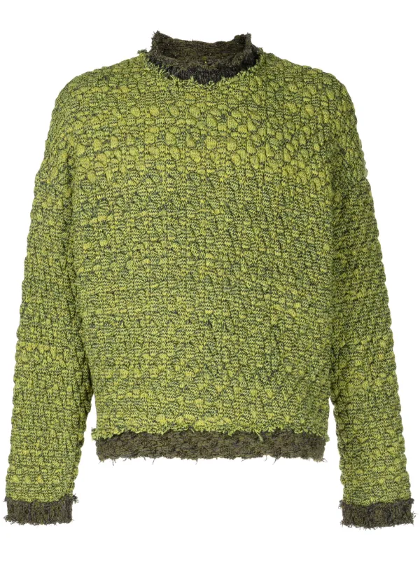 VITELLI intarsia-knit Logo Mélange Jumper | Green | FARFETCH BN