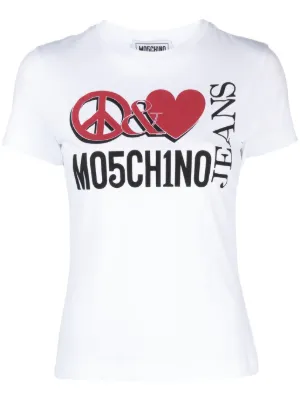 Love Moschino graphic-print T-shirt | White | FARFETCH