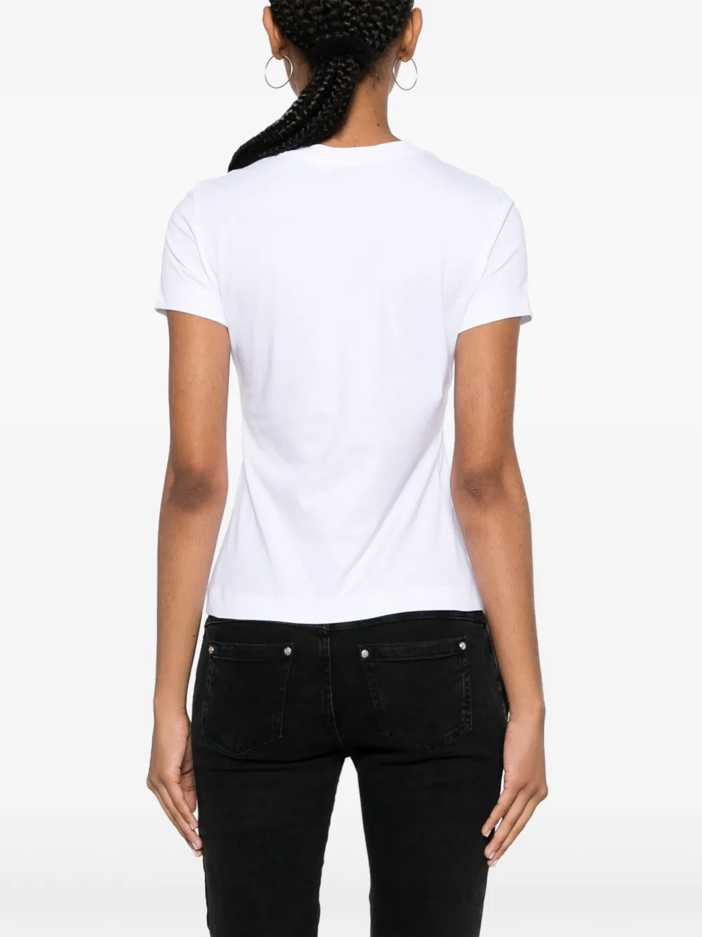 MOSCHINO JEANS T-shirt met logoprint Wit