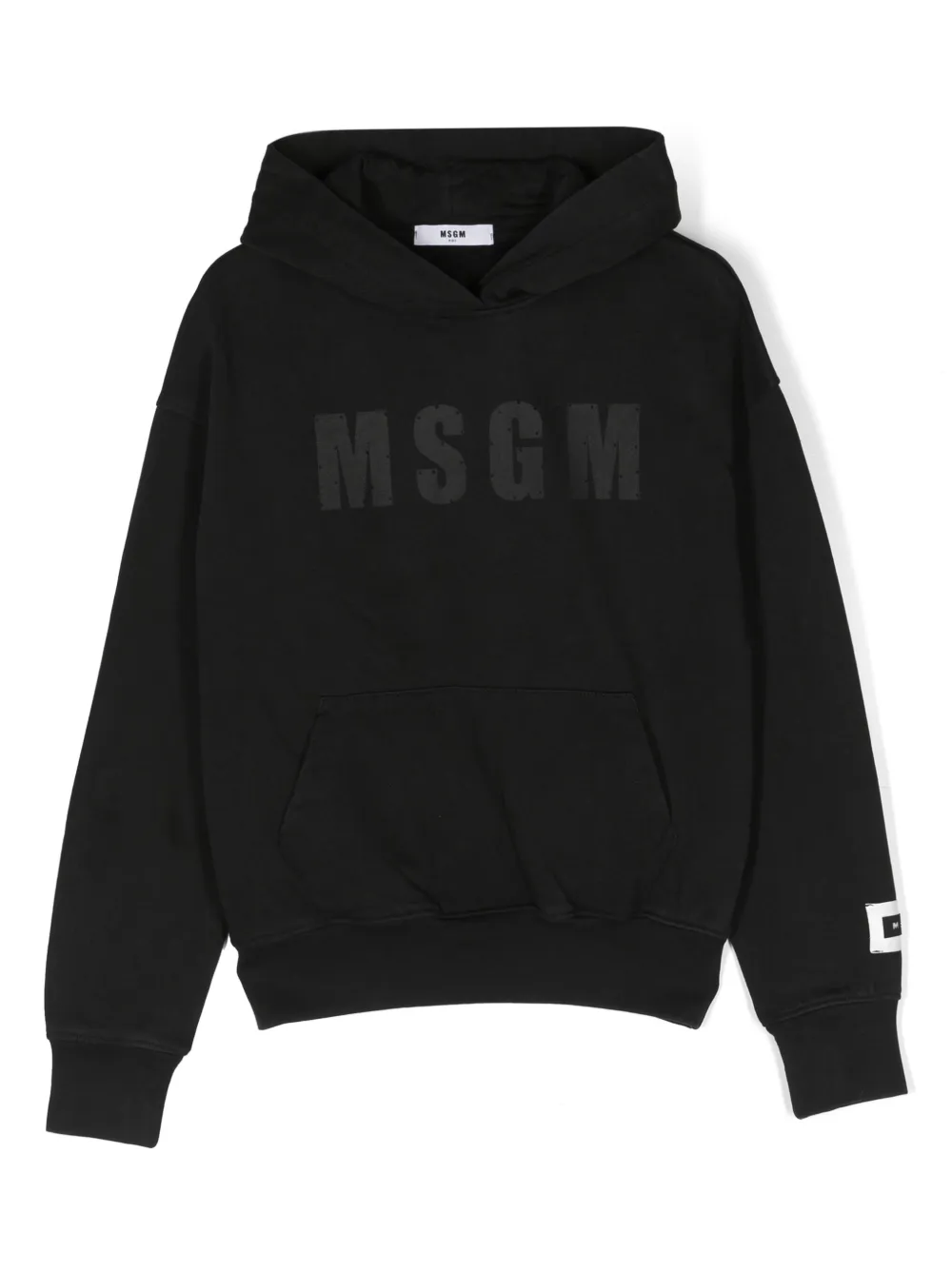 MSGM Hoodie verfraaid met stras Zwart