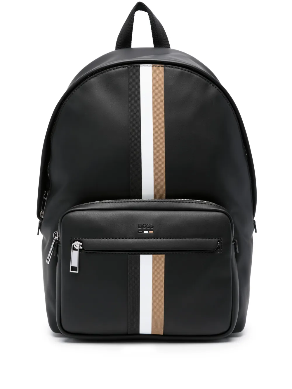 HUGO BOSS LOGO-DEBOSSED STRIPE-DETAILING BACKPACK