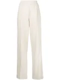 Helmut Lang piped-trim detail wide-leg trousers - Neutrals