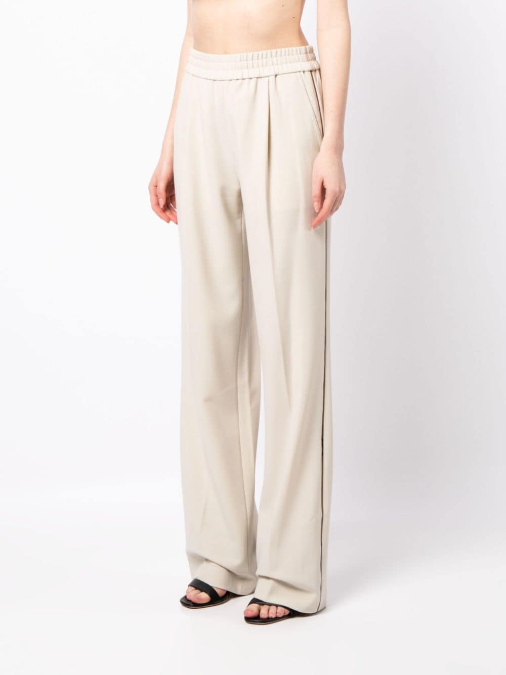 Helmut Lang Broek met afwerking Beige