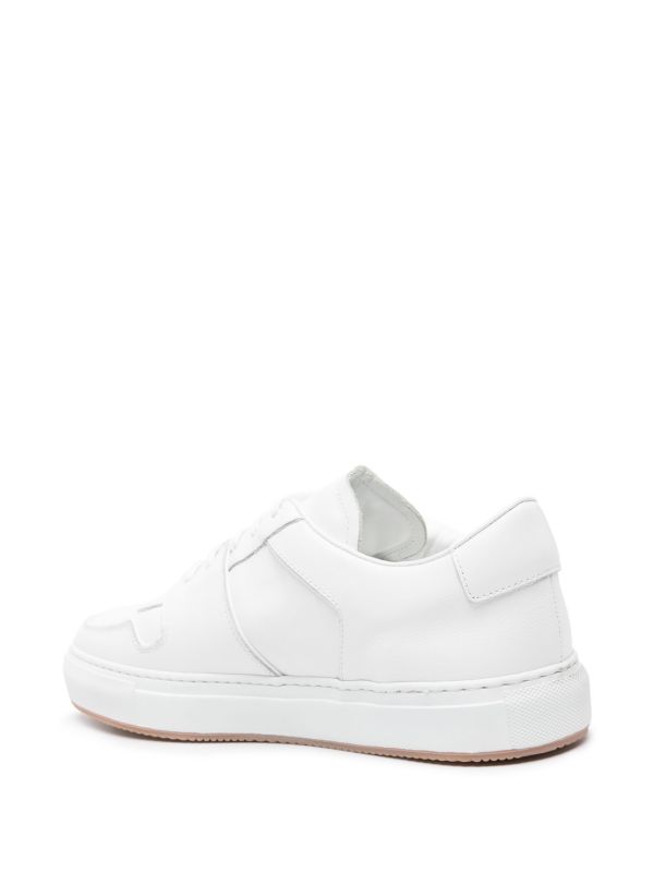 Plain white leather on sale sneakers