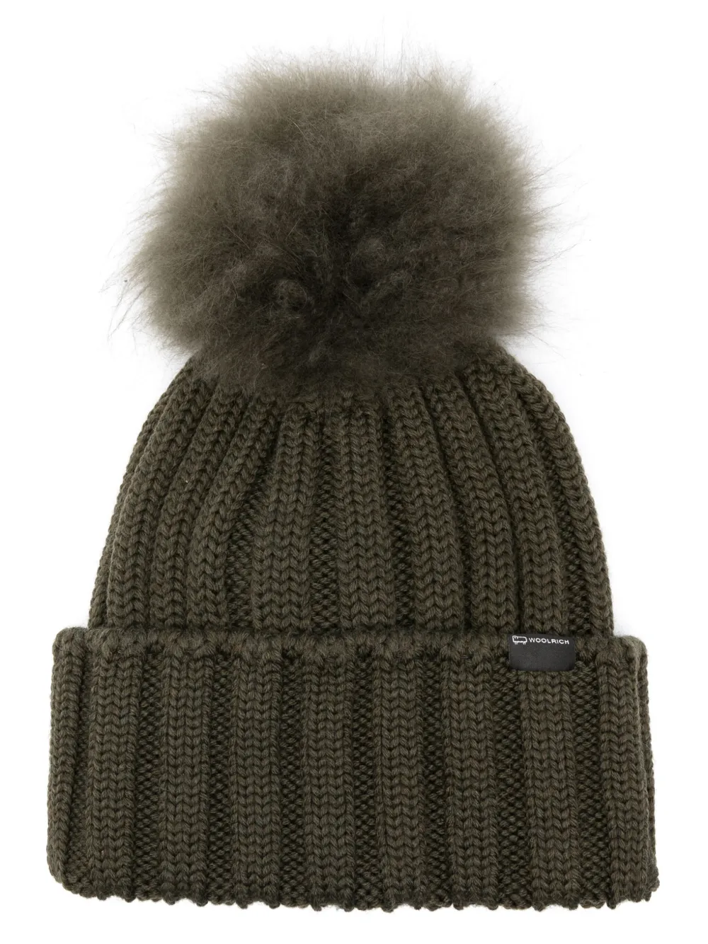 pompom virgin-wool beanie