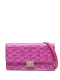 Moreau Gigi monogram-pattern leather shoulder bag - Pink