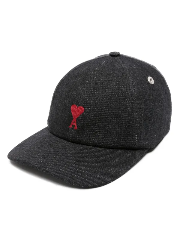 AMI Paris logo-embroidery Baseball Cap - Farfetch